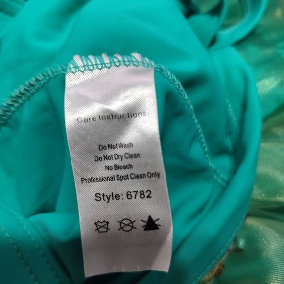 Weissman Let It Shine 6782 Sz IC S/M Bodice Skirt Competition Theater Choker - Picture 12 of 15